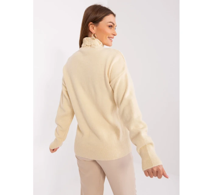 Sweter AT SW model 19157891 jasny beżowy - FPrice