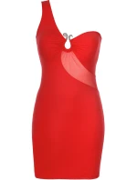 Šaty V-9089 červené - Axami Šaty V-9089 červené - Axami