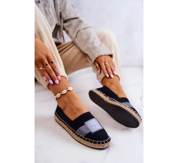 Dámské elegantní espadrilky Big Star - černé
