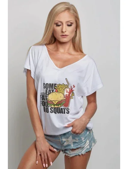 Dámske tričko - Fast Food - Gym Glamour