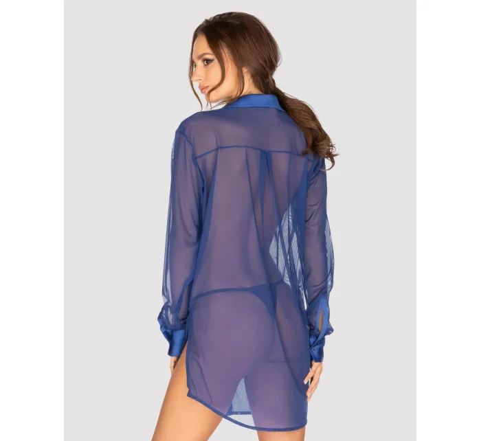 Sexy blúzka Stellya babydoll modrá - Obsessive