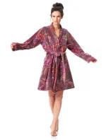 Dámsky župan LGD 782 B23 Grey-pink-red - Kľúč Dámsky župan LGD 782 B23 Grey-pink-red - Kľúč