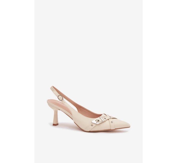 Sandále na podpätku model 225228 Krok vo veľkom štýle