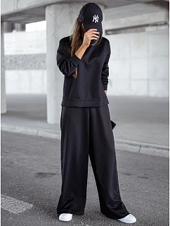 Dámska tepláková súprava „Masełko“, čierna, FashionStreet AY1210