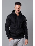 Černá pánská rozepínací mikina s kapucí model 18344959 - J.STYLE
