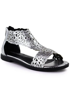 Dámske strieborné šnurovacie sandále M.Daszynski MR24148-2