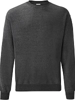 Mikina Fruit of the Loom Classic Set-In Sweat 16.2202 tmavošedá melírovaná
