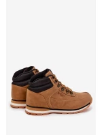 Pánská treková obuv s teplou podšívkou Lee Cooper LCJ-25-03-3843M Camel