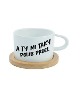 A TY MI TAKY POLIB PRDEL - biely hrnček makrónka 200 ml