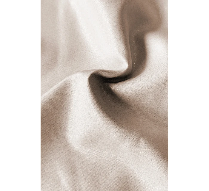 479-13 NINA elegantné šaty s obálkovým výstrihom, rukávmi a opaskom - béžové s trblietkami