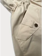 modrá dámská bunda parka s rukávy model 21248845 - WAY MODE