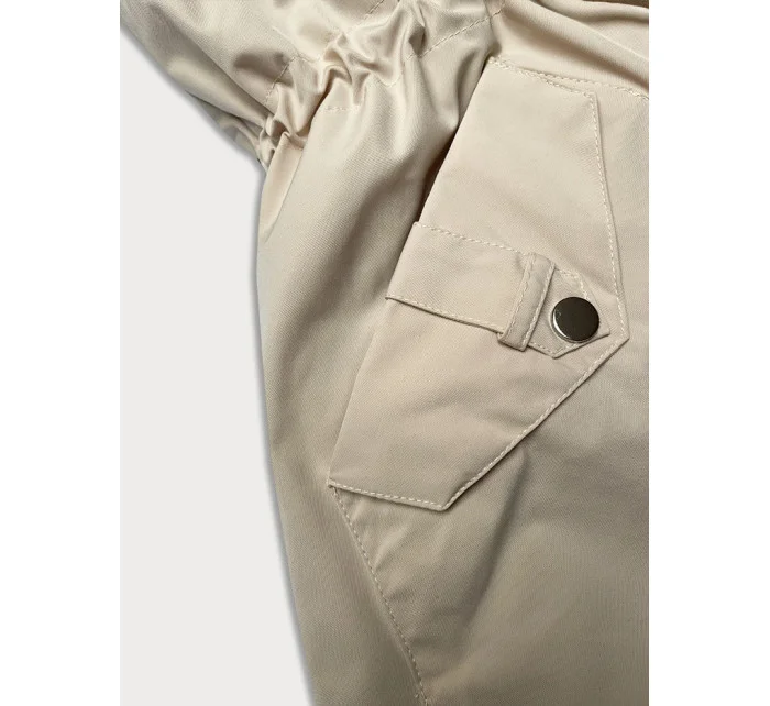 modrá dámská bunda parka s rukávy model 21248845 - WAY MODE