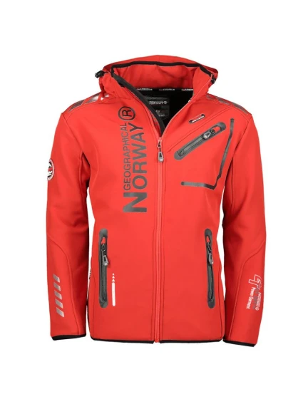 Geographical Norway Softshellová bunda Royaute 068 M WY3252H/GN/Red/Black