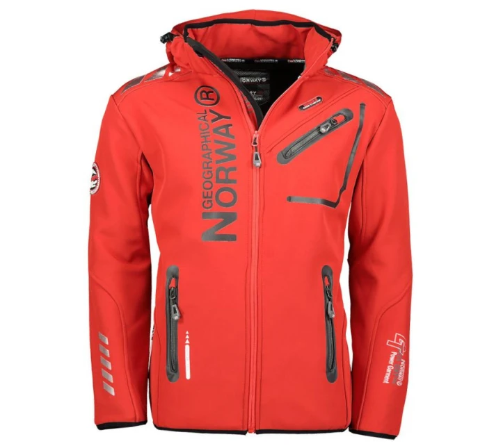 Geographical Norway Softshellová bunda Royaute 068 M WY3252H/GN/Red/Black