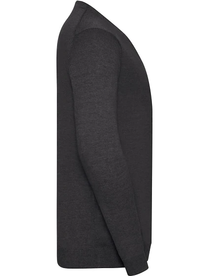 Pánský pletený cardigan s výstřihem do V 11. charcoal marl model 22476190 - Russell Athletic Pánský pletený cardigan s výstřihem do V 11. charcoal marl model 22476190 - Russell Athletic