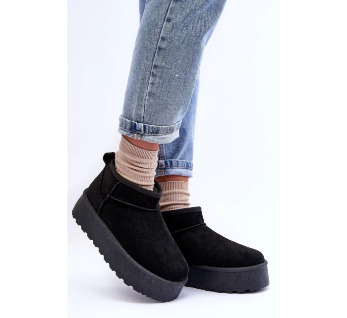 Sněžnice Z Kůže Černé model 21630188 - Boto