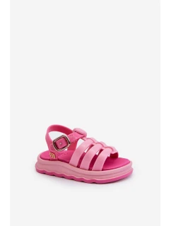Pachnące Dziecięce Sandałki Na Rzep ZAXY NN385018 Różowe