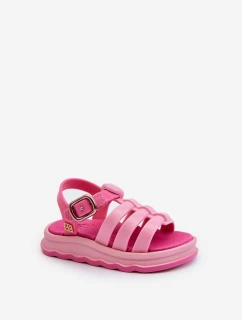 Pachnące Dziecięce Sandałki Na Rzep ZAXY NN385018 Różowe