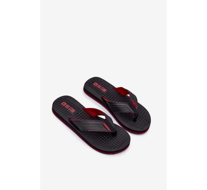 Męskie Klapki Japonki Big Star RR174441 Czarne