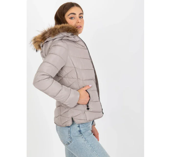 Dámska bunda NM KR P22 6627 03P tmavo lila