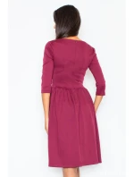 Šaty Finezja M117 bordová - Figl