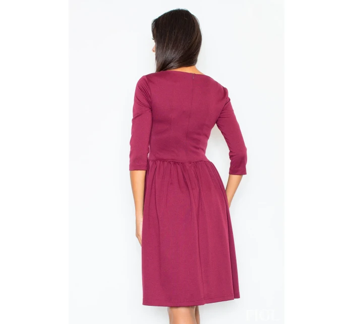 Šaty Finezja M117 bordová - Figl