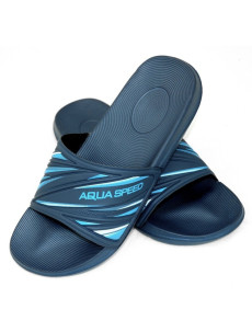 AQUA SPEED Plavecká obuv do bazéna Idaho Navy Blue/Blue Pattern 10