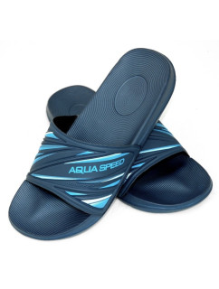 AQUA SPEED Plavecká obuv do bazéna Idaho Navy Blue/Blue Pattern 10
