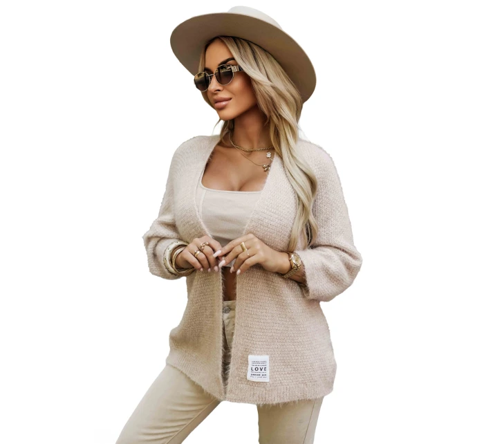 631-1 Štýlový mäkký pletený sveter - béžový 631-1 Štýlový mäkký pletený sveter - béžový