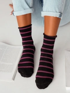 model 20985912 Tenké pruhované ponožky 3741 - Milena