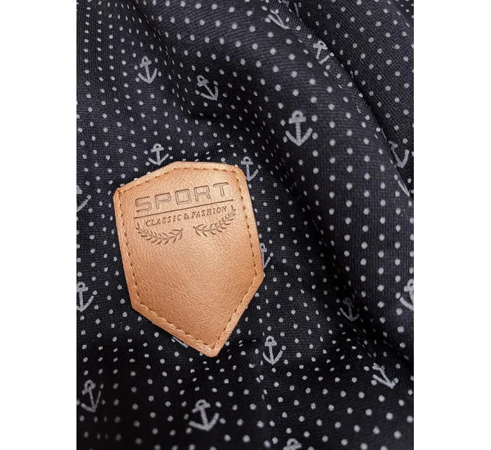 Tmavě modrá dámská rozepínací mikina se stahovacími lemy model 21310442 - 6&8 Fashion Tmavě modrá dámská rozepínací mikina se stahovacími lemy model 21310442 - 6&8 Fashion