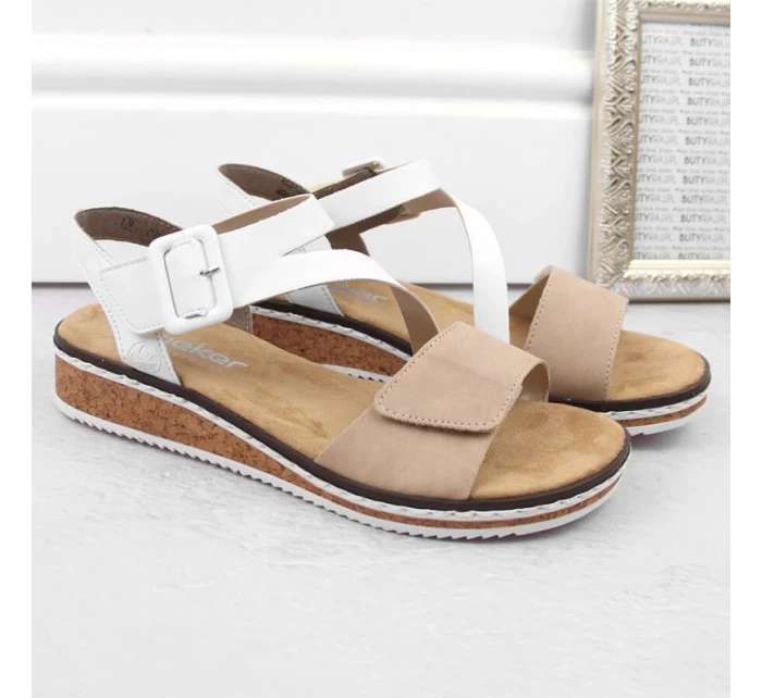 Pohodlné kombinované sandále Rieker W RKR678