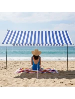 Stan so slnečnou strieškou a tyčami 3X1,7M MODRÝ Stan so slnečnou strieškou a tyčami 3X1,7M MODRÝ