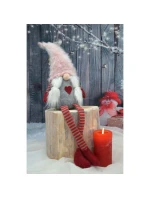 DÁMA ŠKRIATOK S HUŇATÝM KLOBÚKOM 45+36CM