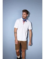 JN Pánské piqué polo v stylu 02.0 white model 22488675 - Daiber JN Pánské piqué polo v stylu 02.0 white model 22488675 - Daiber