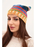 Čiapka s fleecom Krystyna K207 neon green+yellow