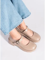 Originálne dámske hnedé mokasíny na platforme Originálne dámske hnedé mokasíny na platforme