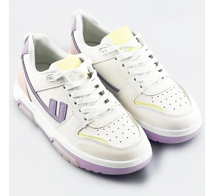 Bielo-fialové dámske športové topánky (AD-555) Bielo-fialové dámske športové topánky (AD-555)