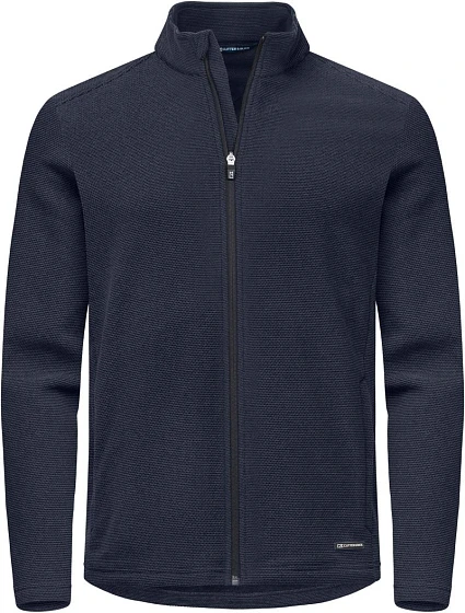 Cutter & Buck Hunts Fleece Jacket Men Pánska fleecová bunda „Hunts Point“ 68.8432 tmavomodrá Cutter & Buck Hunts Fleece Jacket Men Pánska fleecová bunda „Hunts Point“ 68.8432 tmavomodrá