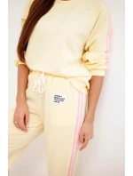 Dámska súprava Masełko s tienidlami a voľnou mikinou žltá Dámska súprava Masełko s tienidlami a voľnou mikinou žltá