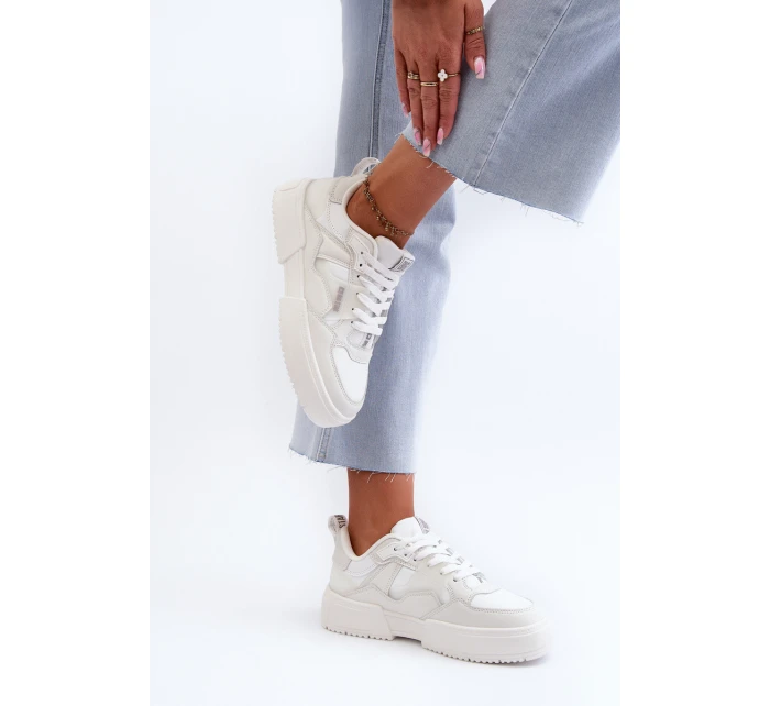 Sneakersy Damskie Big Star NN274357 Memory Foam System Białe