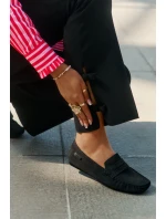 Zamszowe Mokasyny Damskie Big Star RR274948 Czarne