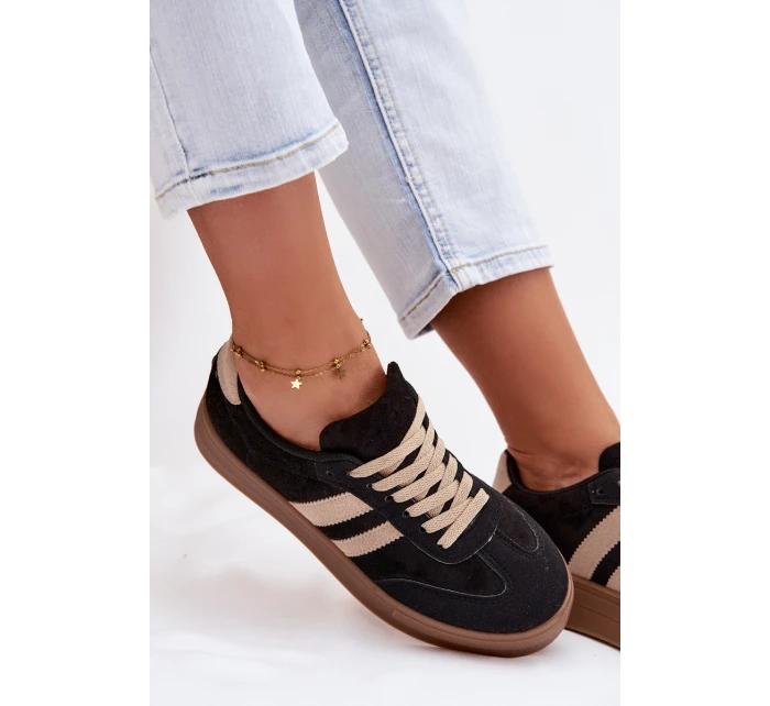 Dámské tenisky na platformě Černé model 21937656 - Boto Dámské tenisky na platformě Černé model 21937656 - Boto