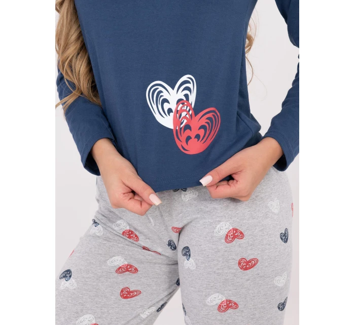 Piżama DU PI FP model 21800527 ciemny niebieski - FPrice