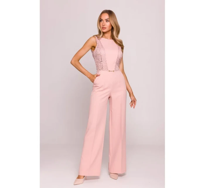 Kombinéza s krajkovými  pudrová model 21136245 - Moe