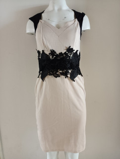 Dámske šaty 18536 čierno-béžové - Koucla