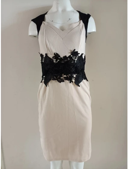 Dámske šaty 18536 čierno-béžové - Koucla Dámske šaty 18536 čierno-béžové - Koucla