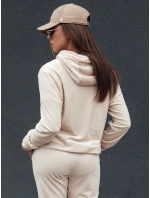 Dámský velurový komplet RELAX FIT ecru Dstreet model 21978652 - FashionStreet