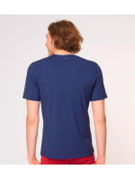Pánske tričko GO Shirt V-Neck Regular Fit - VINTAGE DENIM - modrá 00QF - SLOGGI