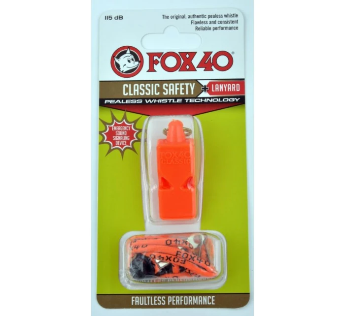 Píšťalka Fox 40 Classic + šnúra 9903-0308 oranžová